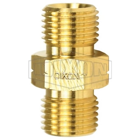 Dixon Oxy-Acetylene Connecting Spud, 9/16-18 in, Left Thread x NPTF, Brass, Domestic 1580909C